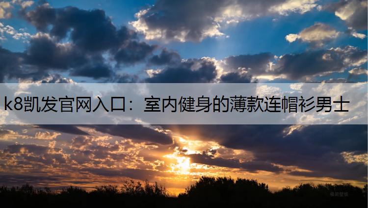 室内健身的薄款连帽衫男士